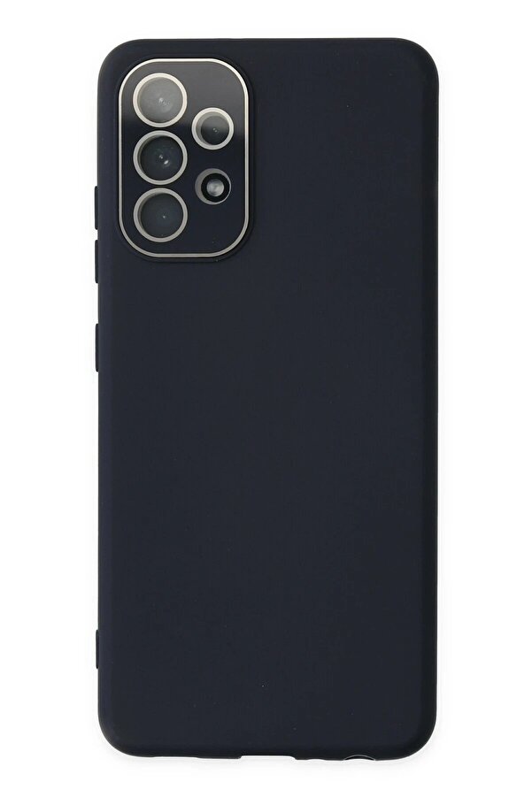 Samsung Galaxy A33 5G Kılıf Lansman Glass Kapak - Laci̇vert - Dropx9813-7619