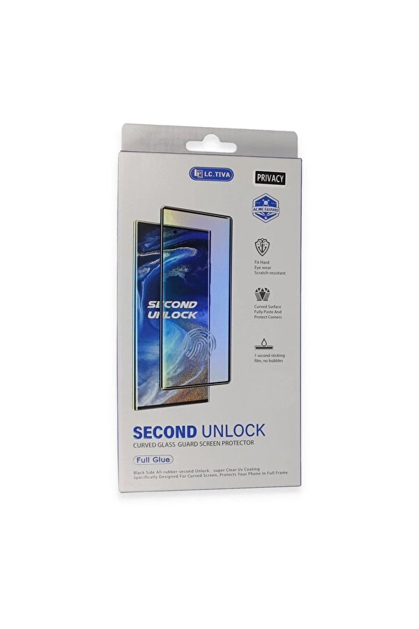 Samsung Galaxy S24 Ultra Durable Full Glue Curved Hayalet Cam - Dropx9081-6224