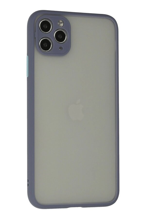 İphone 12 Pro Max Kılıf Montreal Si̇li̇kon Kapak - Gri̇ - Dropx3001-5037