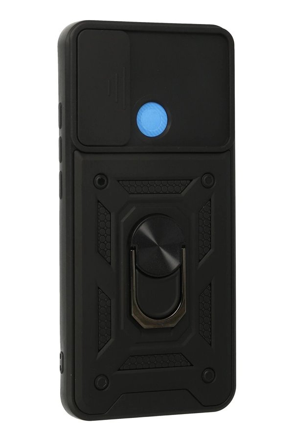 Xi̇aomi̇ Redmi̇ 9C Kılıf Pars Lens Yüzüklü Si̇li̇kon - Si̇yah - Dropx1783-9292