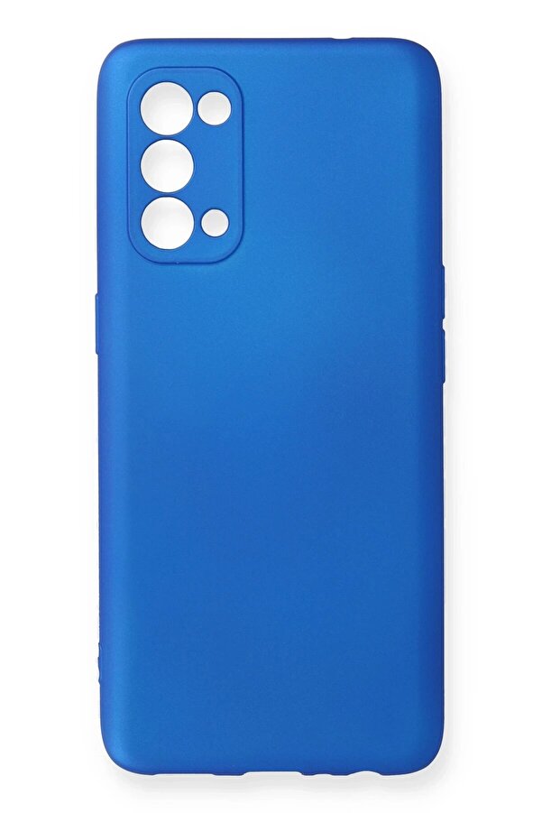 Newface Oppo Reno 5 Kılıf Fi̇rst Si̇li̇kon - Mavi̇