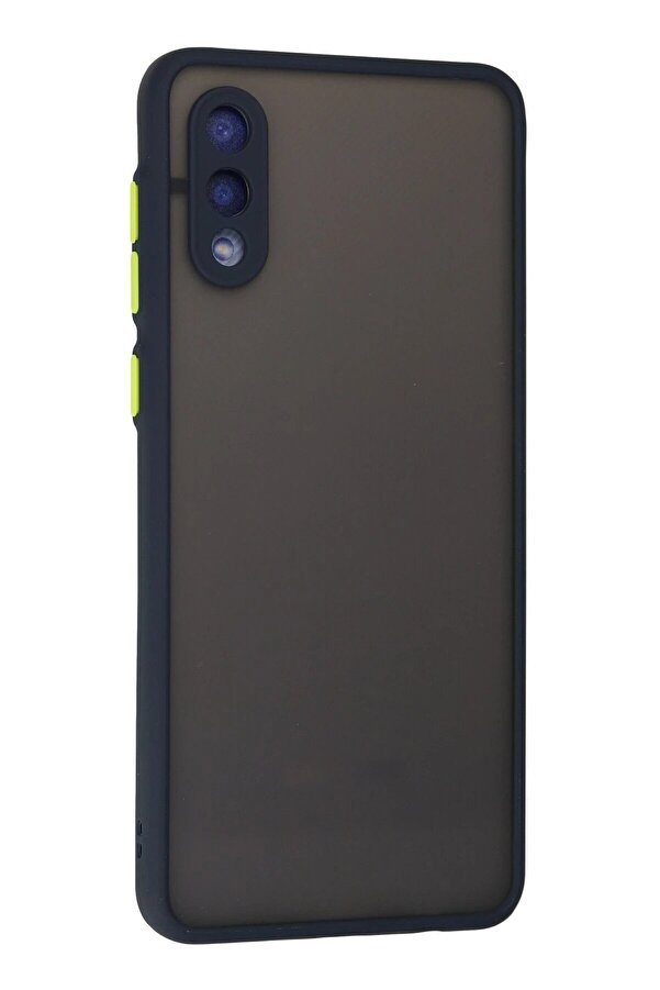 Samsung Galaxy A02 Kılıf Montreal Si̇li̇kon Kapak - Laci̇vert - Dropx3963-1394