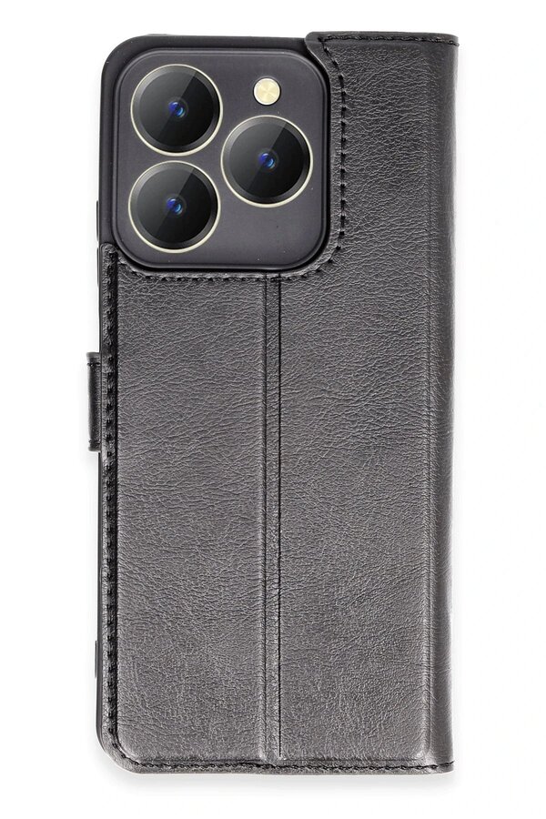 Realme C63 Kılıf Trend S Plus Kapaklı Kılıf - Si̇yah - Dropx8064-9162