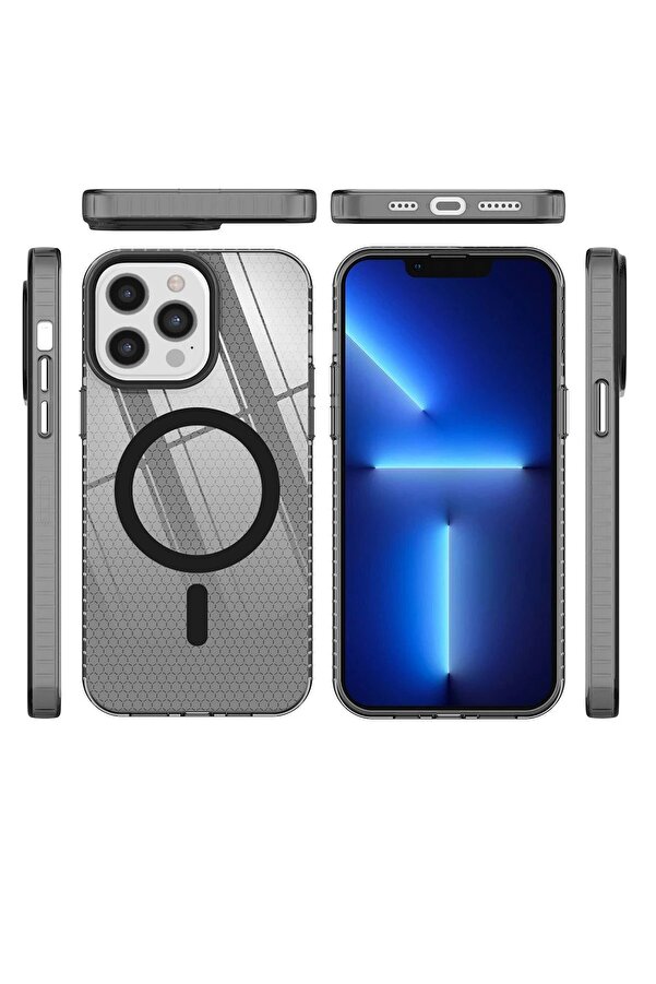 İphone 12 Pro Max Kılıf Beta Magneti̇csafe Si̇li̇kon - Si̇yah - Dropx7057-2330