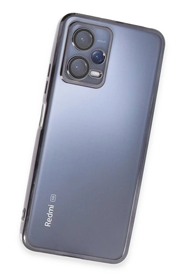 Xi̇aomi̇ Redmi̇ Note 12 5G Kılıf Lensli̇ Si̇li̇kon - Si̇yah - Dropx5505-2213
