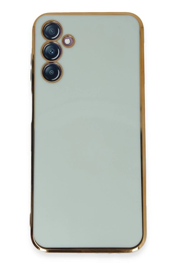 Newface Samsung Galaxy M14 5G Kılıf Volet Si̇li̇kon - Açık Yeşi̇l