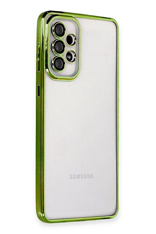 Samsung Galaxy A33 5G Kılıf Lensli̇ Si̇li̇kon - Yeşi̇l - Dropx7224-7599