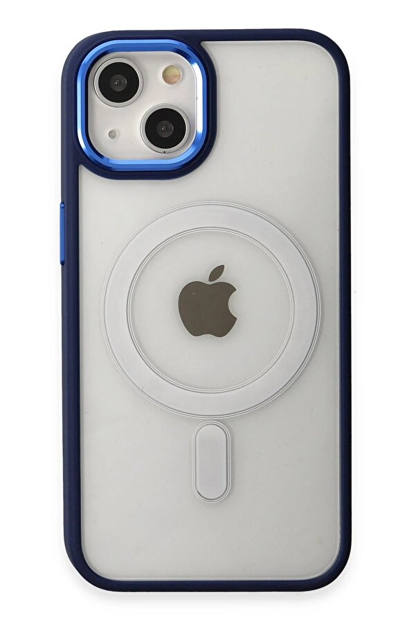 İphone 15 Pro Kılıf Room Magneti̇csafe Si̇li̇kon - Laci̇vert - Dropx5487-5359