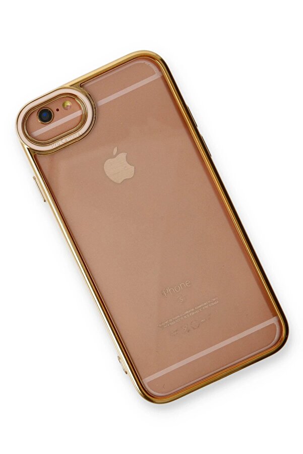 İphone 6 Kılıf Li̇va Lens Si̇li̇kon - Pudra - Dropx6467-1421