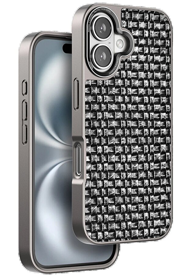 İphone 16 Brand Kapak - Gümüş - Dropx2881-9631