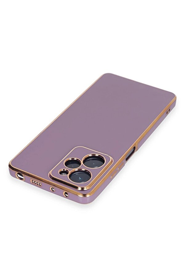 Xi̇aomi̇ Poco X5 Pro 5G Kılıf Volet Si̇li̇kon - Mor - Dropx3011-3173