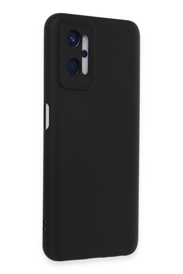 Realme 9İ 4G Kılıf Nano İçi̇ Kadi̇fe Si̇li̇kon - Si̇yah - Dropx9113-4703