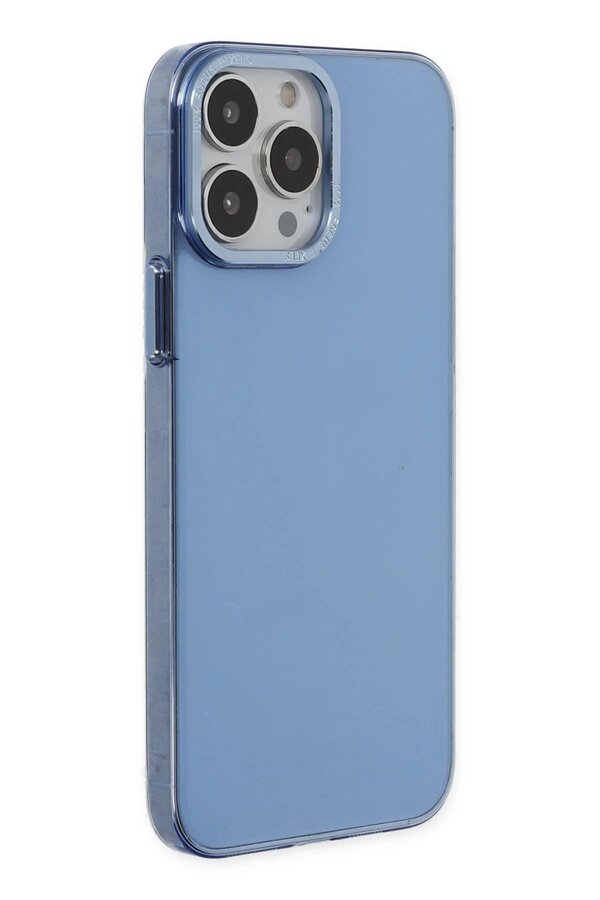 İphone 14 Pro Kılıf Anka Pc Sert Metal Kapak - Mavi̇ - Dropx2111-9841