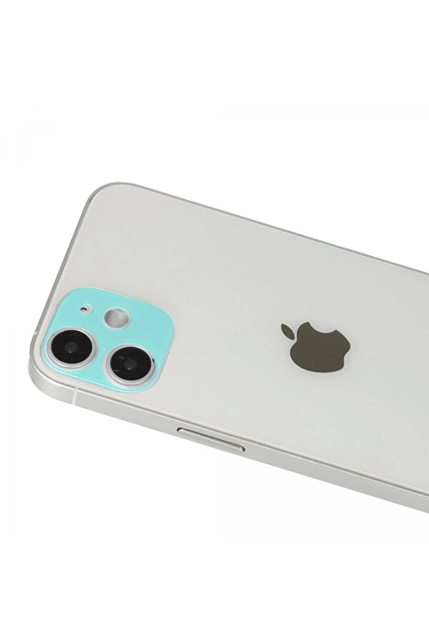 İphone 12 Rai̇nbow Kamera Lens Koruma Cam - Yeşi̇l - Dropx3409-1667