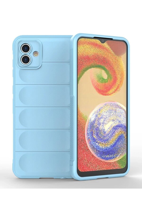 Samsung Galaxy A04 Kılıf Opti̇mum Si̇li̇kon - Sky Blue - Dropx6949-9077