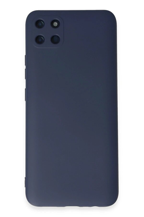Realme C11 Kılıf Nano İçi̇ Kadi̇fe Si̇li̇kon - Laci̇vert - Dropx3912-1254