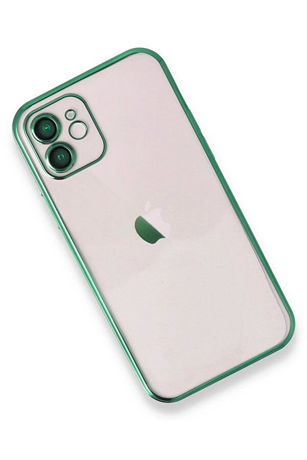 İphone 11 Kılıf Lensli̇ Si̇li̇kon - Yeşi̇l - Dropx2603-7394