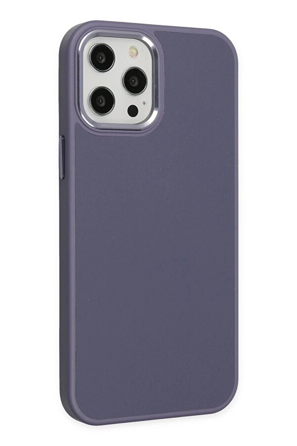 İphone 12 Pro Max Kılıf Asya Deri̇ Si̇li̇kon - Mor - Dropx2458-1442