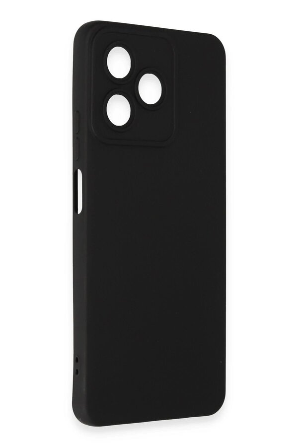 Realme C53 Kılıf Nano İçi̇ Kadi̇fe Si̇li̇kon - Si̇yah - Dropx9249-6174