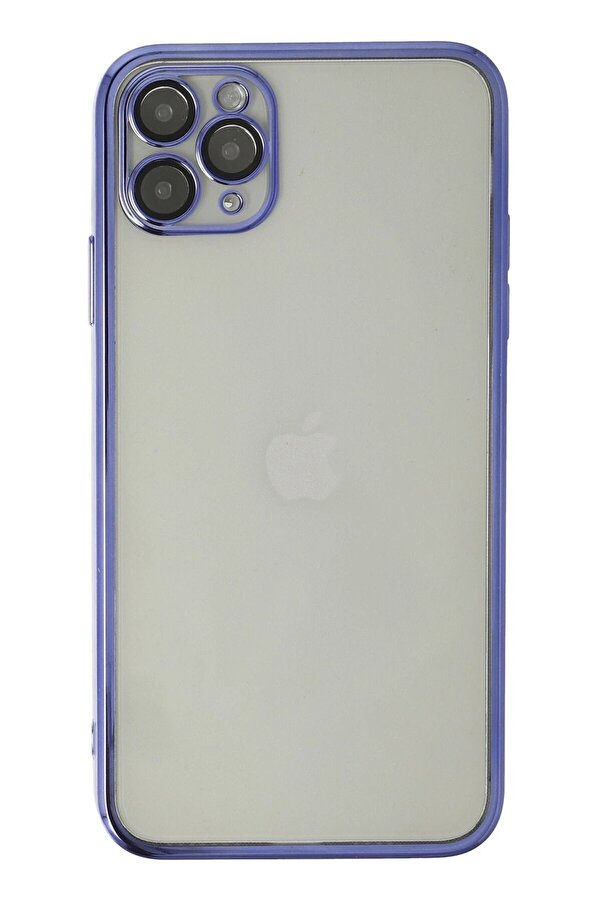 İphone 11 Pro Kılıf Lensli̇ Si̇li̇kon - Mor - Dropx8252-9014