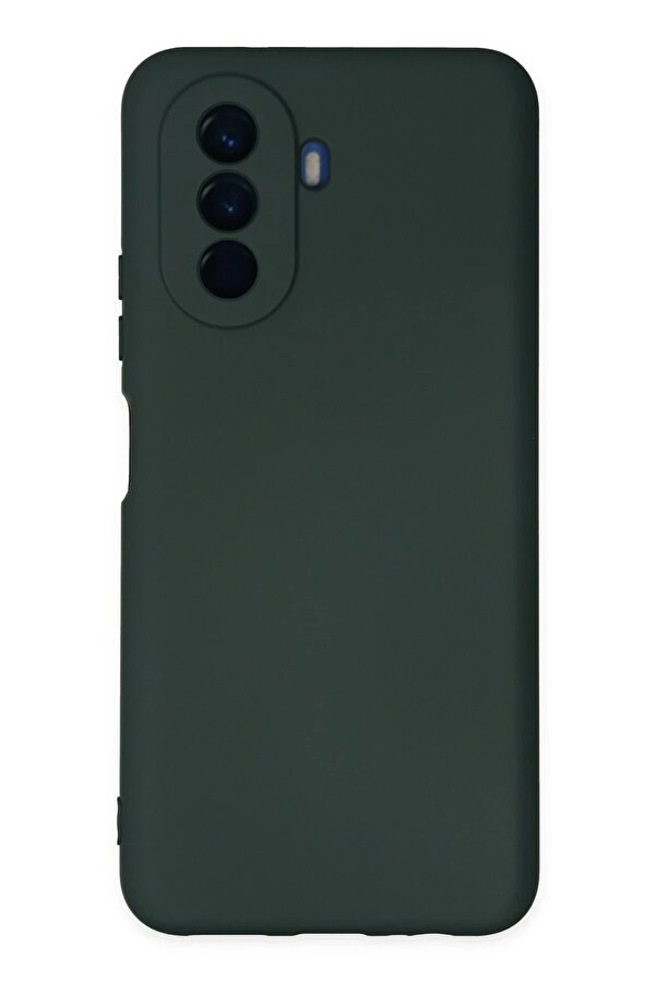 Huawei̇ Nova Y70 Kılıf Nano İçi̇ Kadi̇fe Si̇li̇kon - Koyu Yeşi̇l - Dropx3040-5937