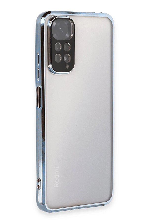Xi̇aomi̇ Redmi̇ Note 11 Kılıf Lensli̇ Si̇li̇kon - Açık Mavi̇ - Dropx3554-8059