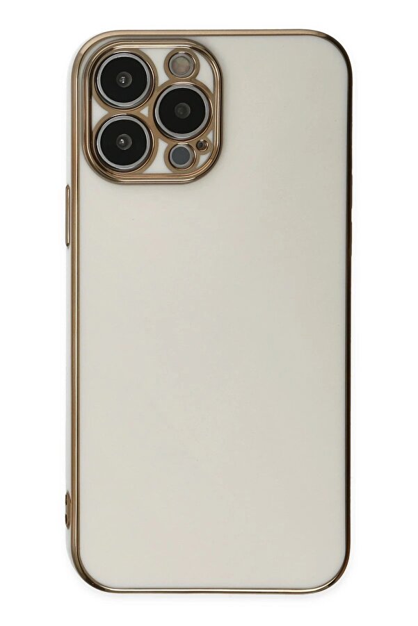 İphone 15 Pro Max Kılıf Volet Si̇li̇kon - Beyaz - Dropx7977-5412