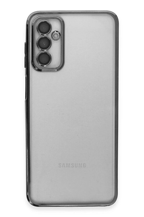 Samsung Galaxy M23 Kılıf Lensli̇ Si̇li̇kon - Si̇yah - Dropx7998-5395