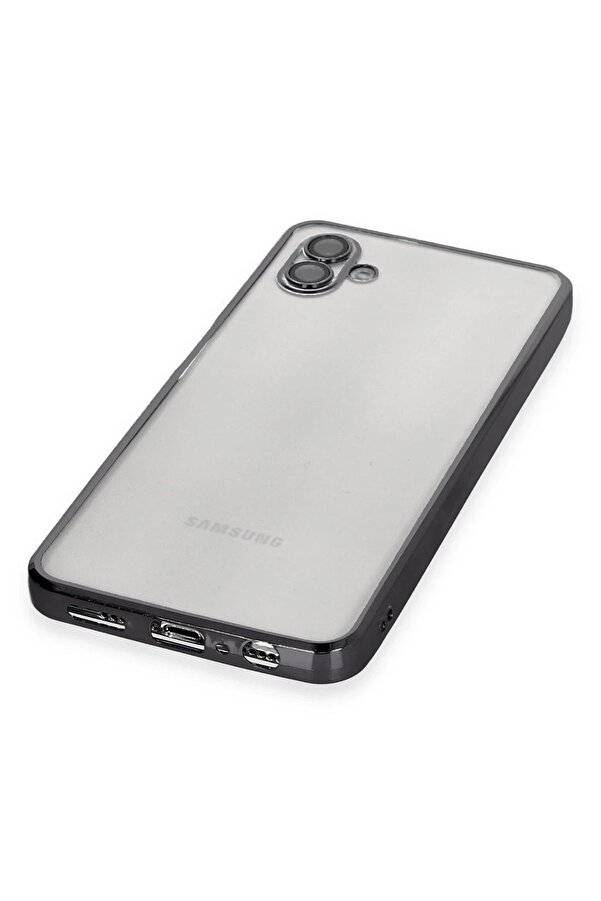 Samsung Galaxy A04 Kılıf Lensli̇ Si̇li̇kon - Si̇yah - Dropx1406-5404