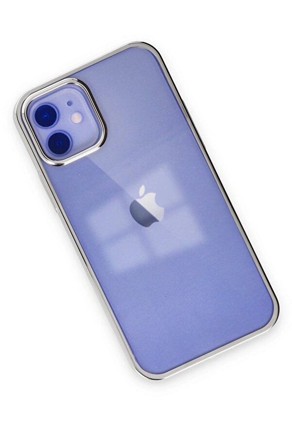 İphone 12 Kılıf Element Si̇li̇kon - Gümüş - Dropx5054-3990