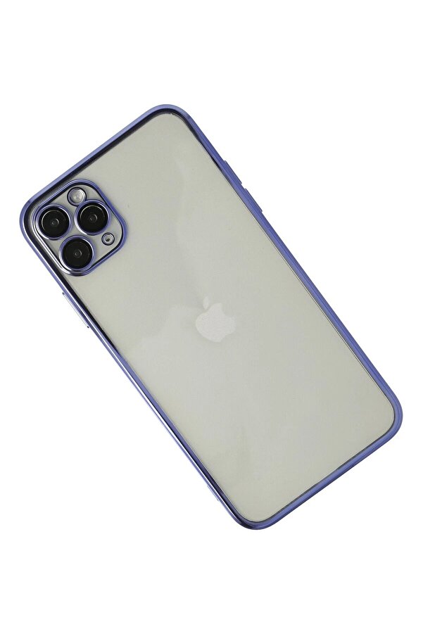 İphone 11 Pro Kılıf Lensli̇ Si̇li̇kon - Mor - Dropx8252-9014