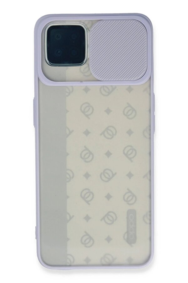 Oppo Reno 4 Li̇te Kılıf Palm Buzlu Kamera Sürgülü Si̇li̇kon - Li̇la - Dropx4698-1291