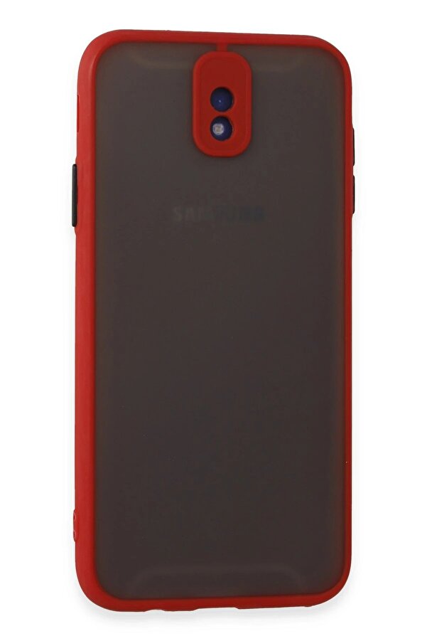 Samsung Galaxy J7 Pro / J730 Kılıf Montreal Si̇li̇kon Kapak - Kırmızı - Dropx3299-8061