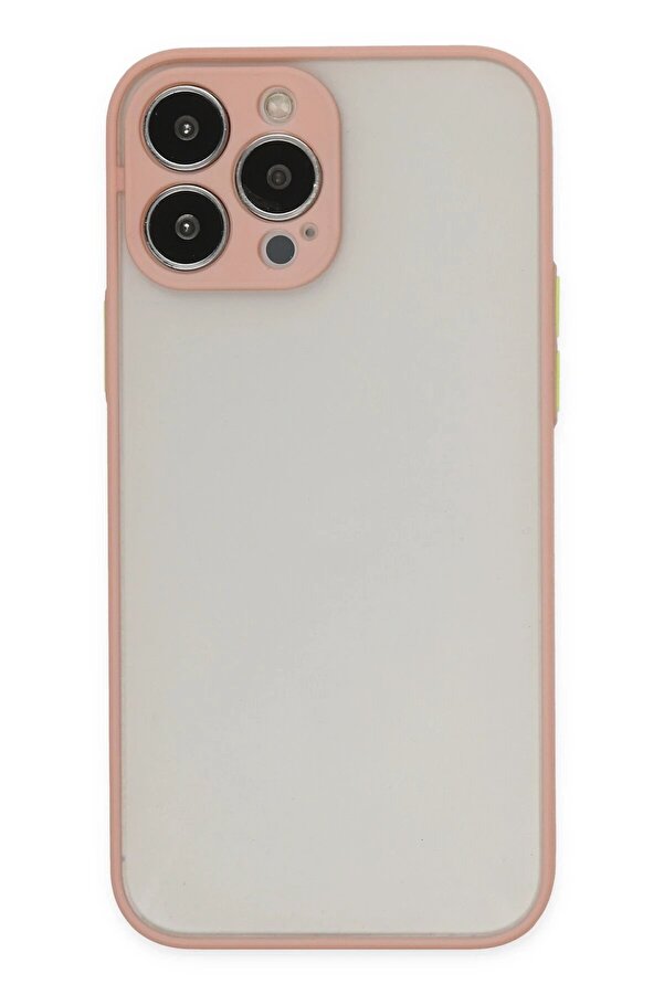 İphone 14 Pro Kılıf Montreal Si̇li̇kon Kapak - Pembe - Dropx9913-5388