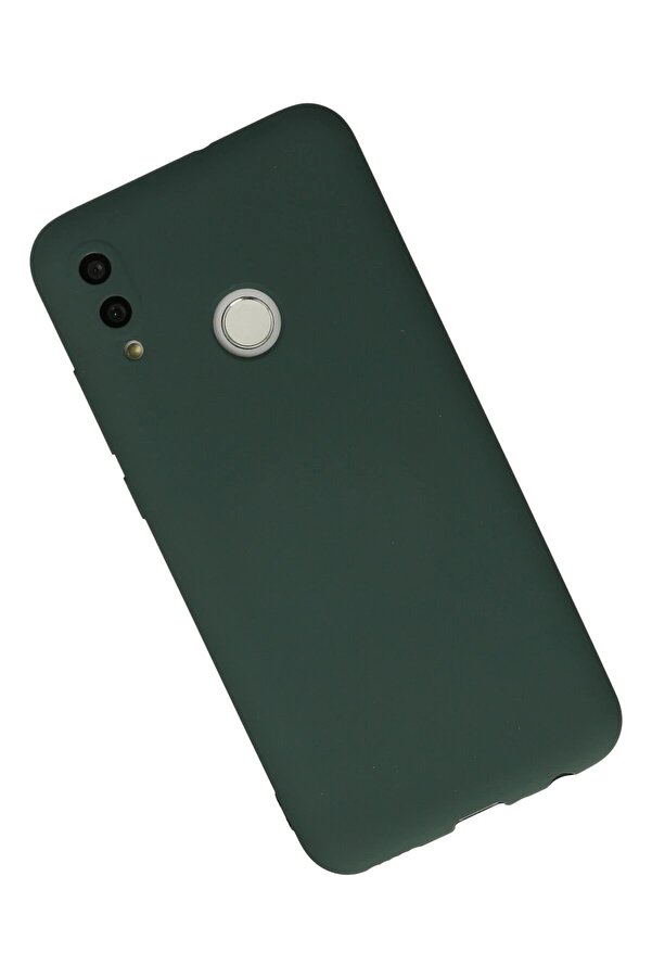 Huawei̇ P Smart 2019 Kılıf Nano İçi̇ Kadi̇fe Si̇li̇kon - Koyu Yeşi̇l - Dropx1253-6902