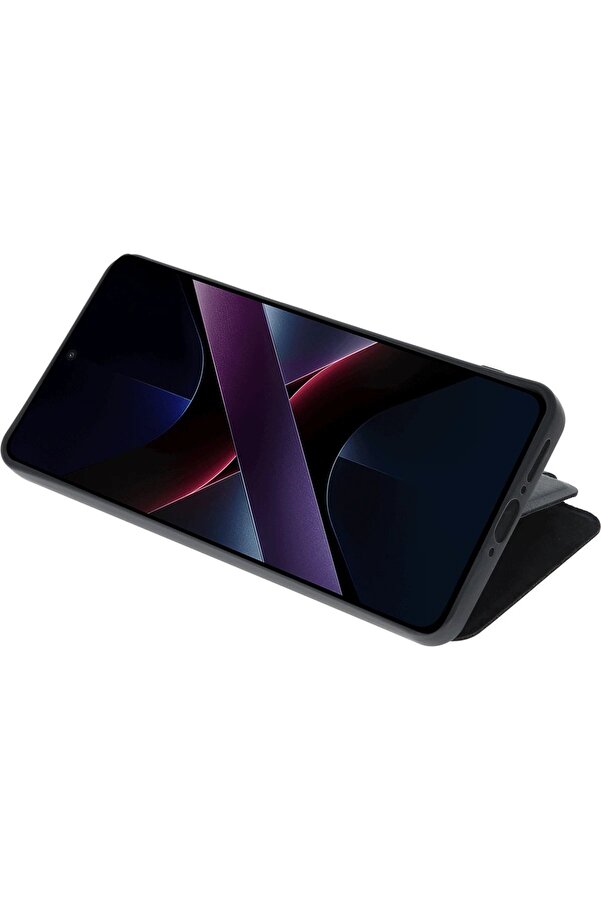 Xi̇aomi̇ Poco X7 Pro Kılıf Fli̇p Cover - Koyu Yeşi̇l - Dropx9103-2759