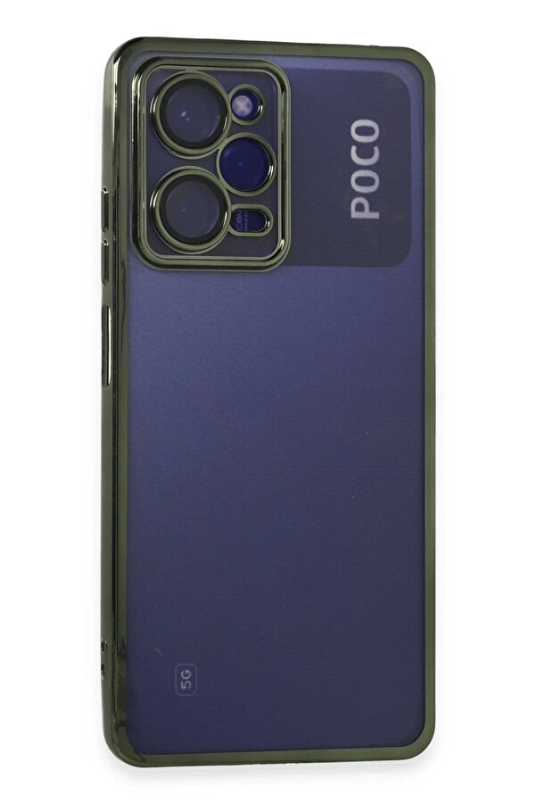 Xi̇aomi̇ Poco X5 Pro 5G Kılıf Lensli̇ Si̇li̇kon - Yeşi̇l - Dropx9568-7986