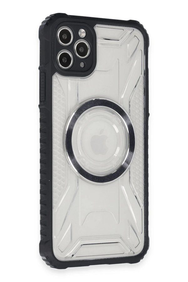 CepteToptan iPhone 11 Pro Max Kılıf Prag Magneticsafe Kapak - Siyah - DROPX3769-5274