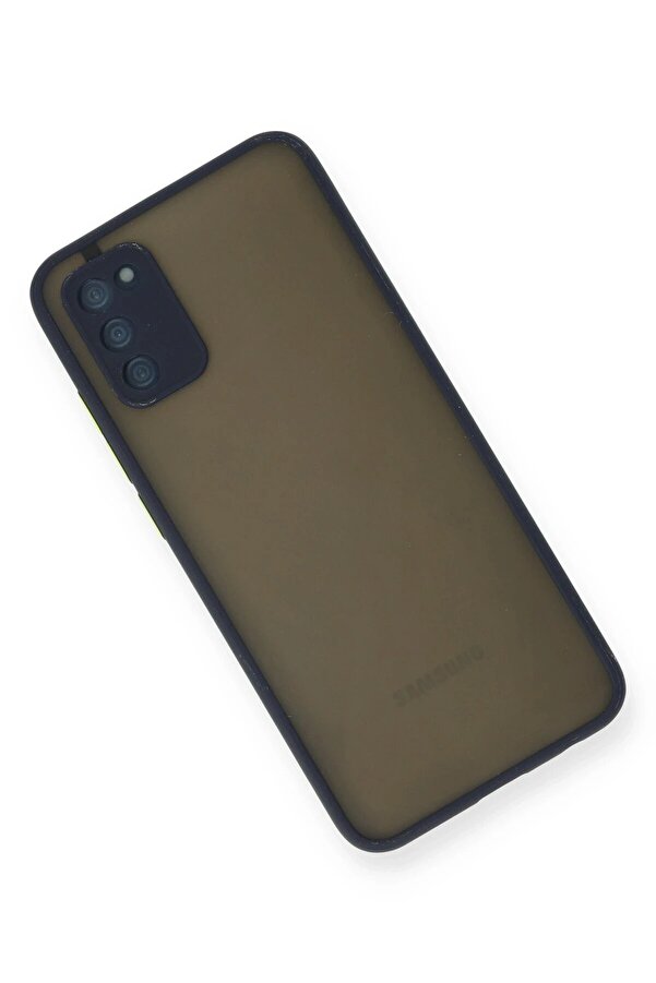 Samsung Galaxy A02S Kılıf Montreal Si̇li̇kon Kapak - Laci̇vert - Dropx6298-8958