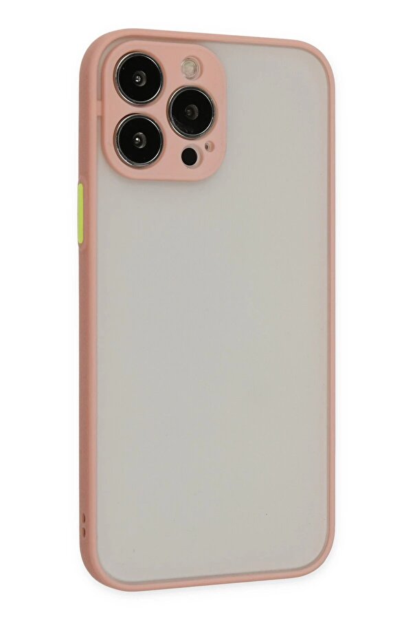 İphone 14 Pro Kılıf Montreal Si̇li̇kon Kapak - Pembe - Dropx9913-5388