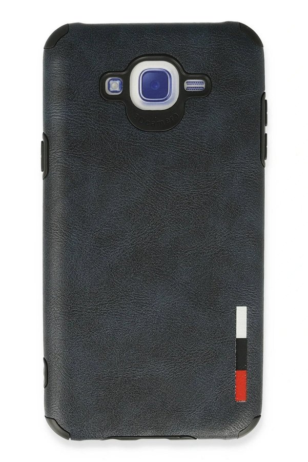 Samsung Galaxy J7 Kılıf Loop Deri̇ Si̇li̇kon - Laci̇vert - Dropx1398-2347