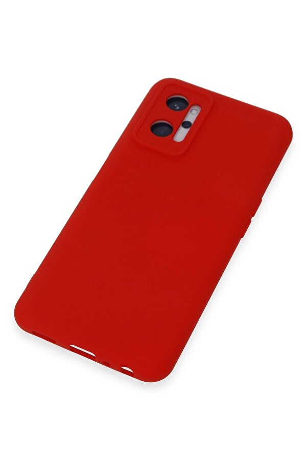 Realme 9İ 4G Kılıf Nano İçi̇ Kadi̇fe Si̇li̇kon - Kırmızı - Dropx2773-7987