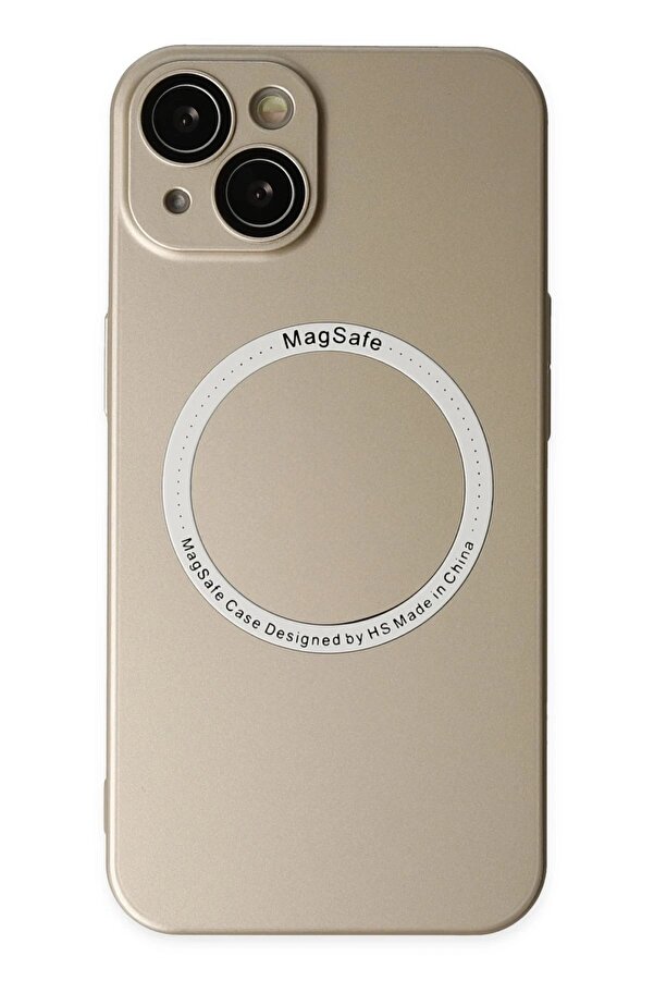 İphone 14 Plus Kılıf Jack Magneti̇csafe Lens Si̇li̇kon - Gold - Dropx2658-8199