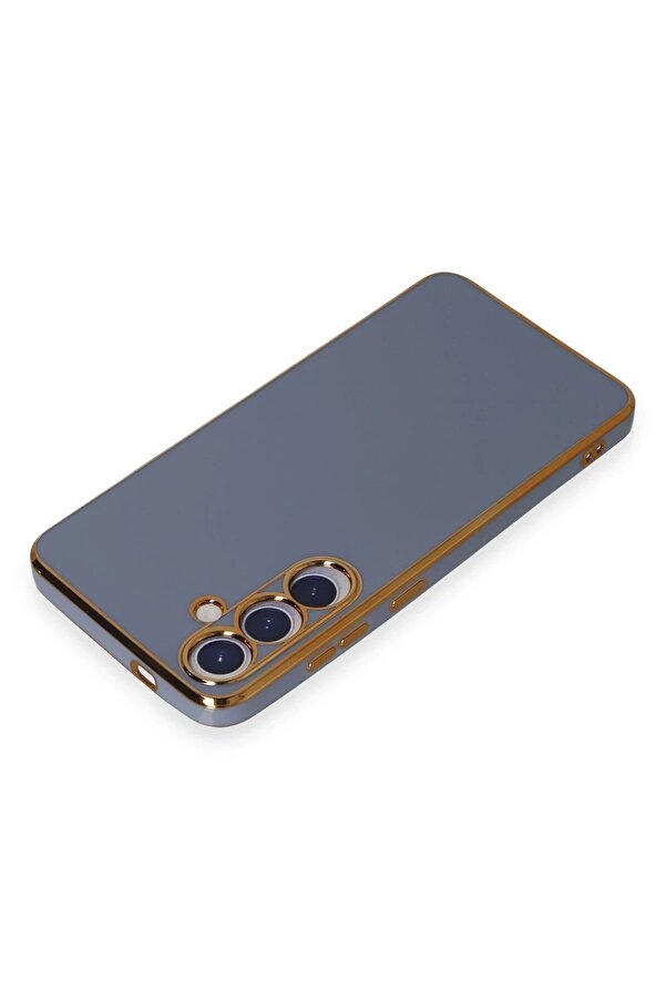 Samsung Galaxy S24 Kılıf Volet Si̇li̇kon - Mavi̇ - Dropx2078-4327