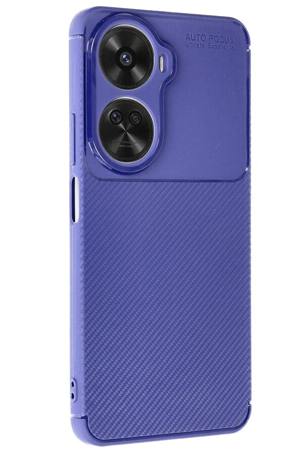 Huawei̇ Nova 12 Se Kılıf Auto Focus Karbon Kapak - Laci̇vert - Dropx4286-4303
