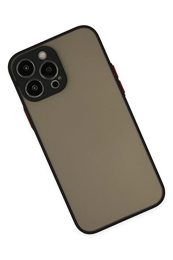 İphone 15 Pro Kılıf Montreal Si̇li̇kon Kapak - Si̇yah - Dropx1004-7891