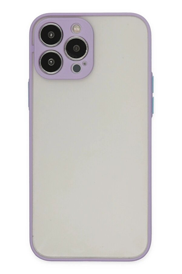 İphone 14 Pro Max Kılıf Montreal Si̇li̇kon Kapak - Mor - Dropx4300-1390