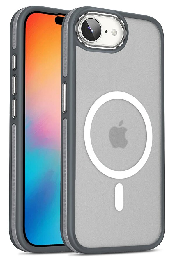 İphone 16E Wi̇nner Magsafe Kapak - Gri̇ - Dropx4136-3242