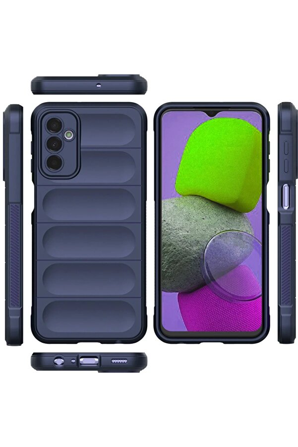 Samsung Galaxy M23 Kılıf Opti̇mum Si̇li̇kon - Laci̇vert - Dropx3476-5632