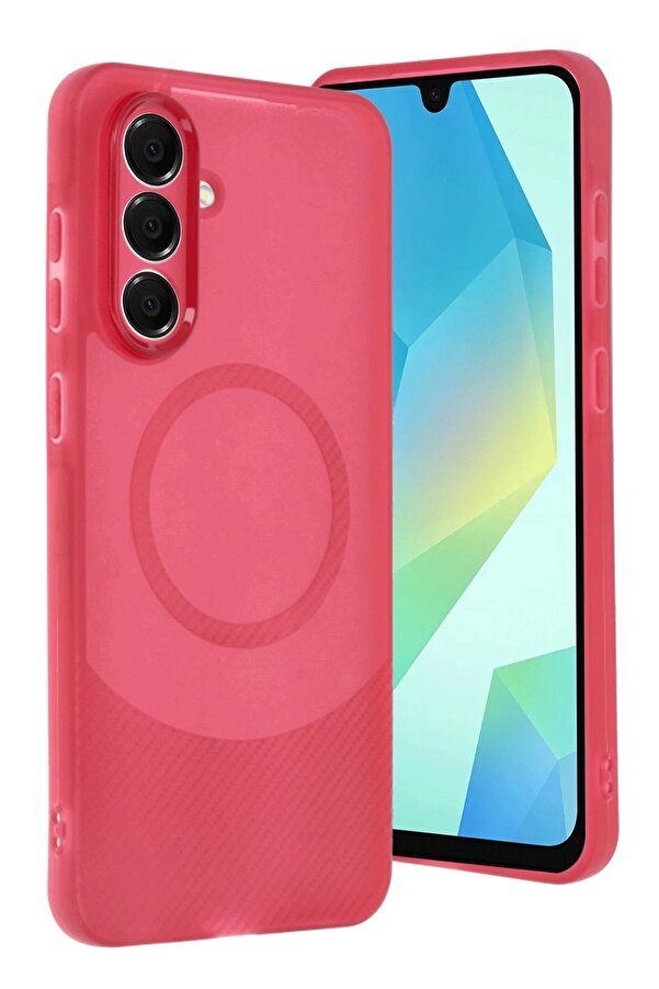 Samsung A36 Kılıf Maya Karbon Kapak - Bordo - Dropx4608-8555